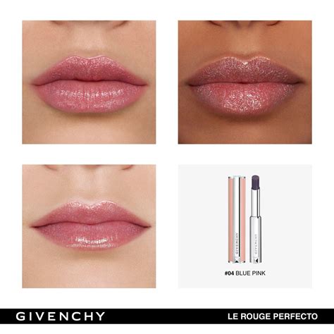 givenchy le rouge perfecto lip balm blue pink|liquid lip balm givenchy.